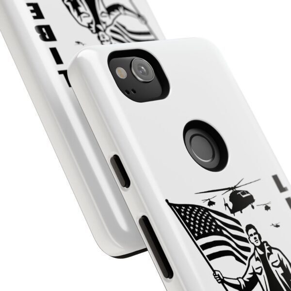 “Liberate” Glossy White Tough Phone Case – Bold Patriotic Design for iPhone, Samsung & Google - Image 142