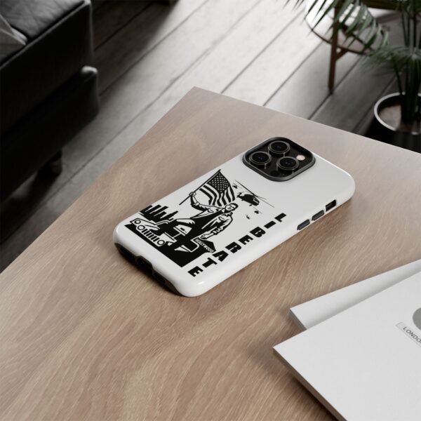 “Liberate” Glossy White Tough Phone Case – Bold Patriotic Design for iPhone, Samsung & Google - Image 63