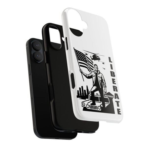 “Liberate” Glossy White Tough Phone Case – Bold Patriotic Design for iPhone, Samsung & Google - Image 122
