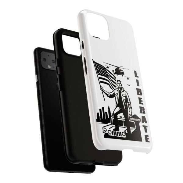 “Liberate” Glossy White Tough Phone Case – Bold Patriotic Design for iPhone, Samsung & Google - Image 164