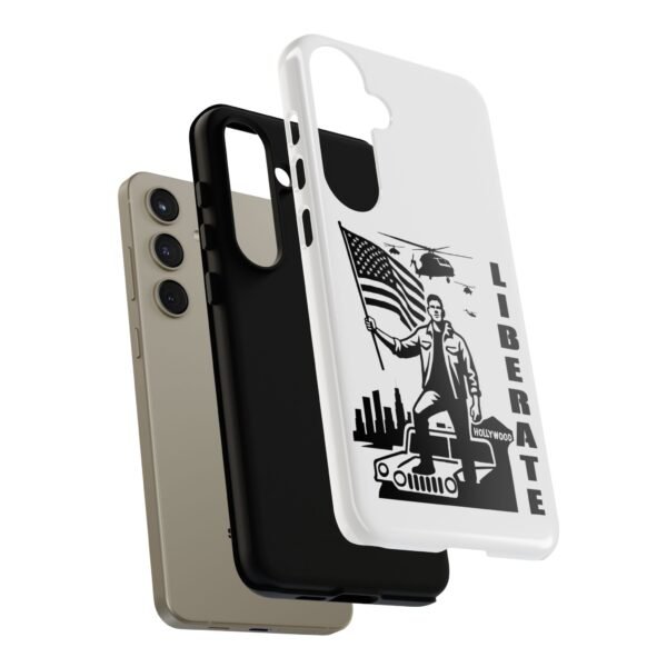 “Liberate” Glossy White Tough Phone Case – Bold Patriotic Design for iPhone, Samsung & Google - Image 103